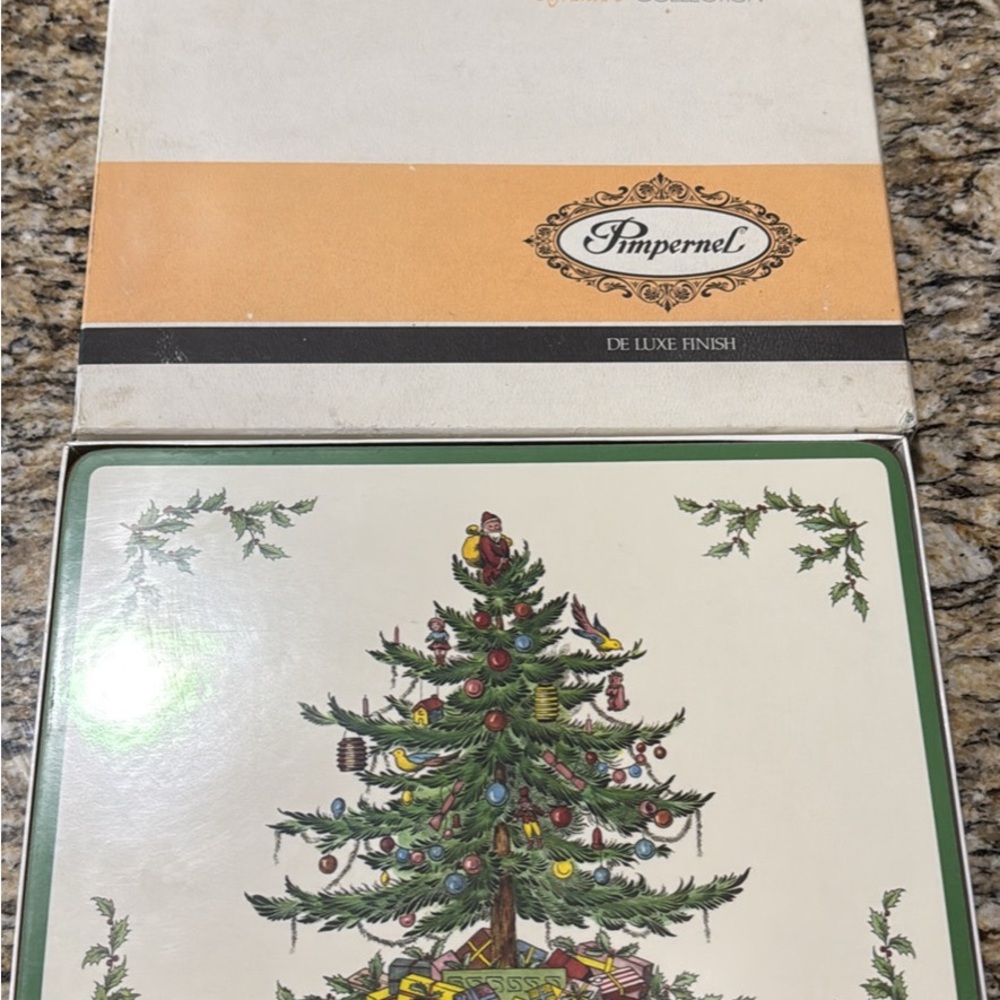 Christmas Tree corkbacked placemats by Pimpernel